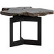 Wyatt 31 X 28 inch Black / Dark Brown Side Table